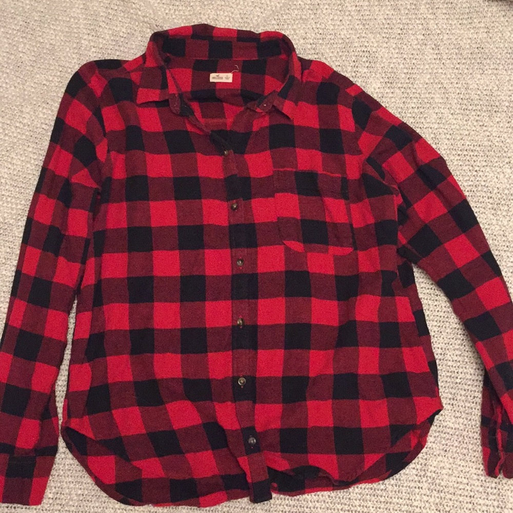 Black and red flannel
